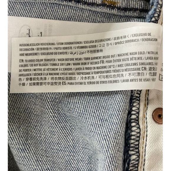 Abercrombie & Fitch The Mom Short Jeans Distressed Plus Size Denim 36/22 New - Picture 10 of 14